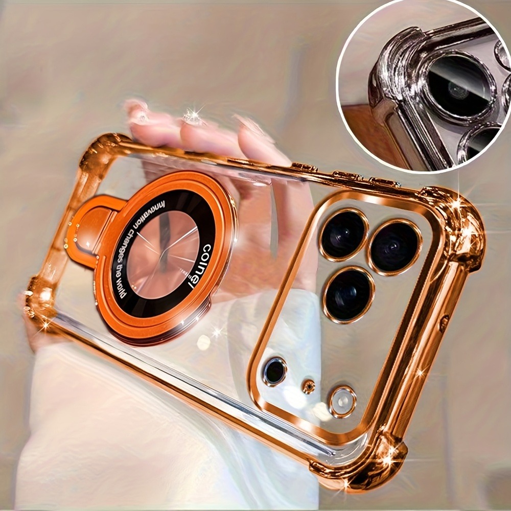 Phone Accessories Ring - Étui de téléphone de luxe transparent