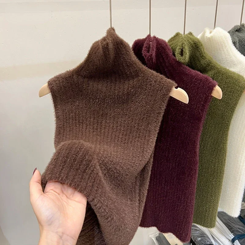 Phone Accessories On Top - Pull à col roulé en mohair