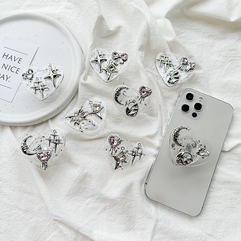 Phone Accessories And Gadgets - Support de téléphone adhésif transparent Y2K