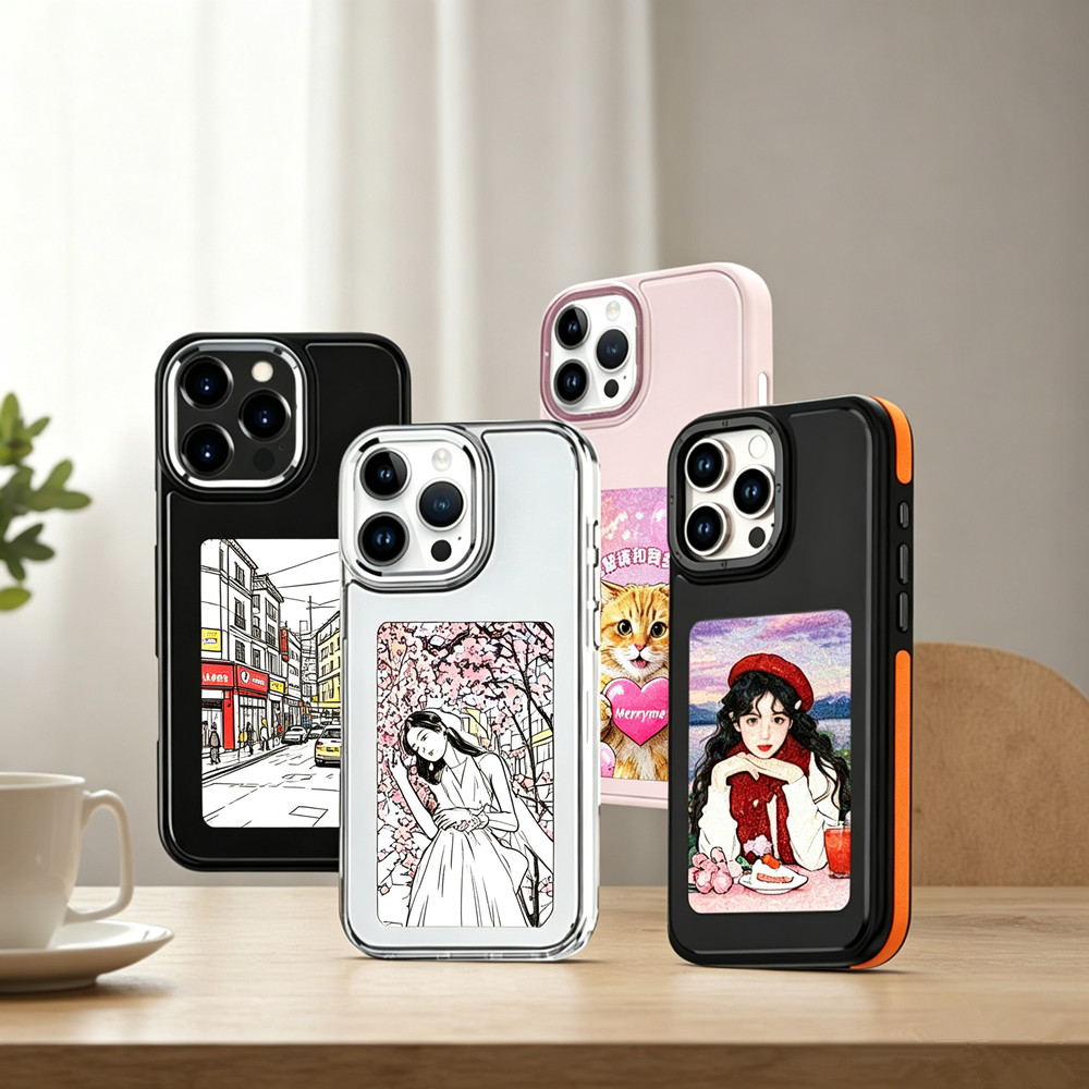 Phone Accessories Display - Coque de téléphone à écran encre