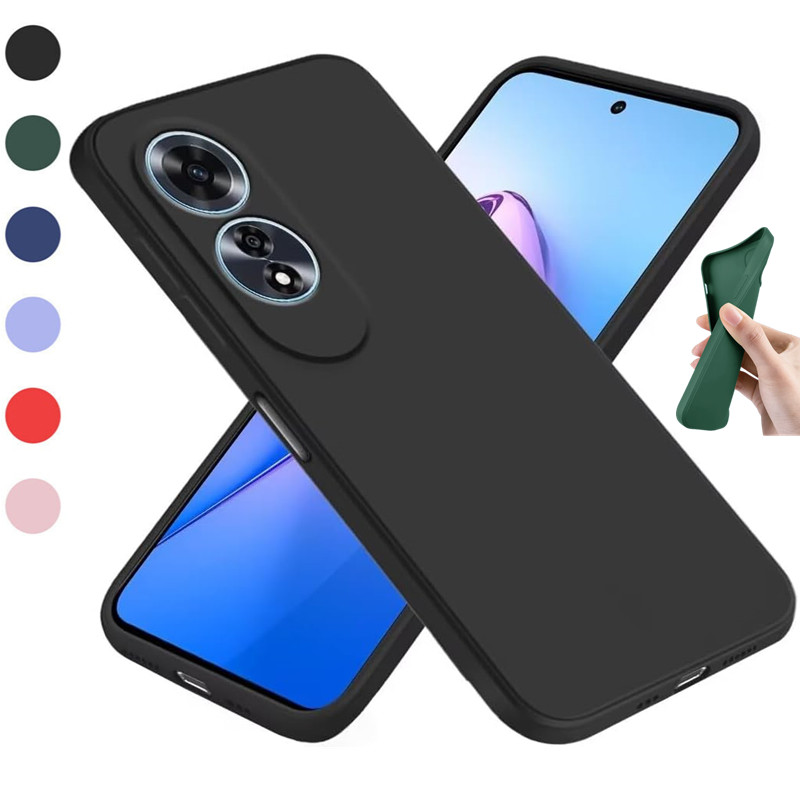 Oppo A78 - Coque souple en Silicone liquide TPU