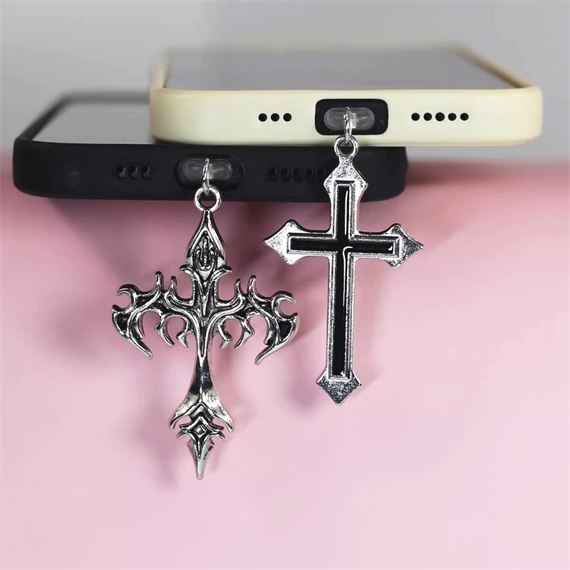 Phone Accessories For Boys - Prise Anti-poussière croisée en alliage pour