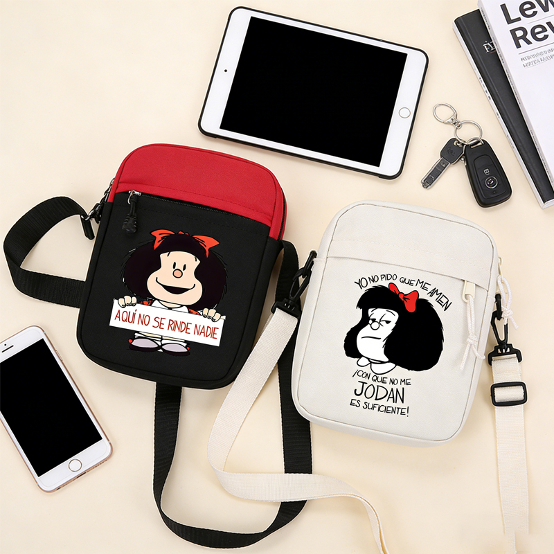 Phone Accessories For Boys - Sac bandoulière Mafalda motif dessin animé