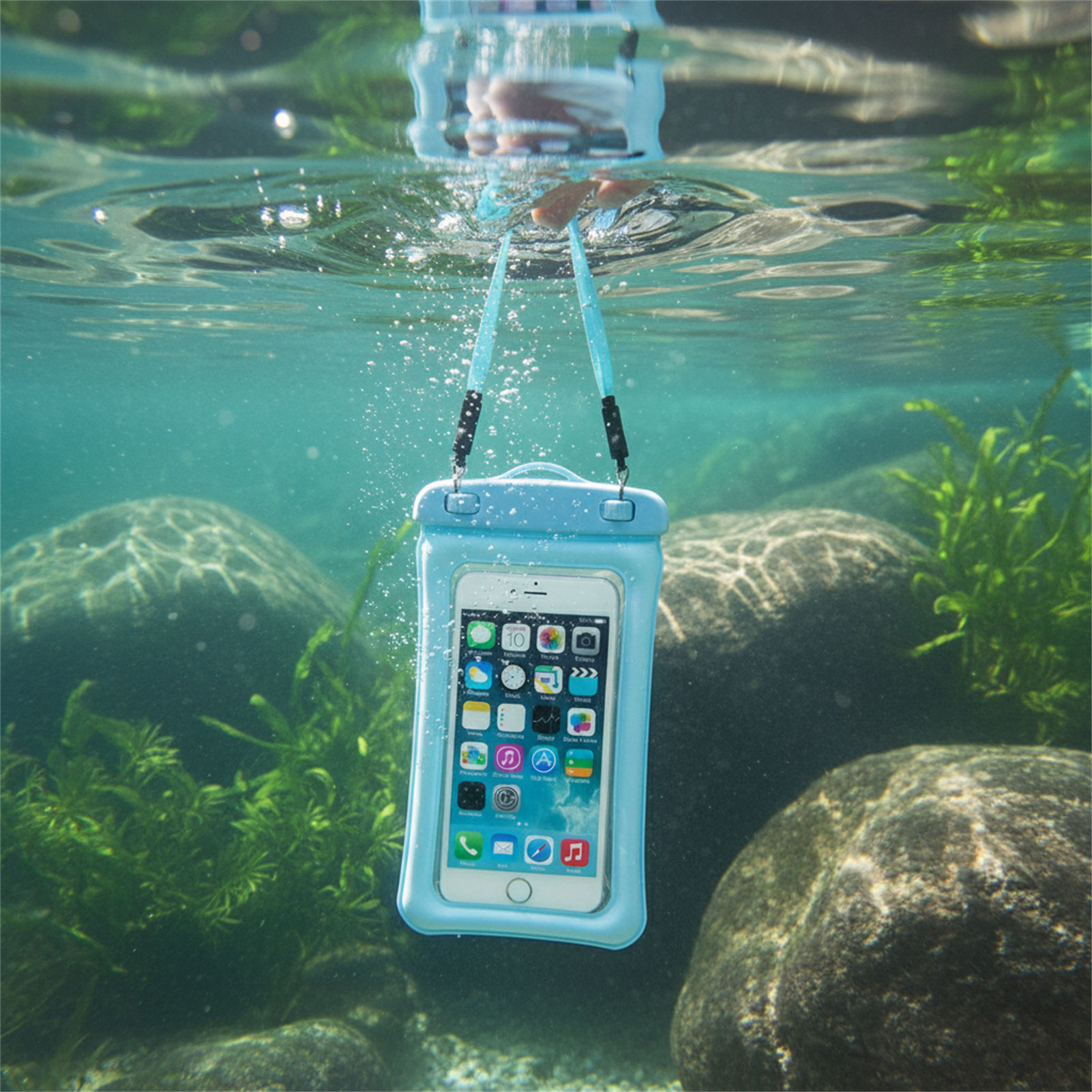 Sac de téléphone étanche bleu  - Phone Accessories Men avis et prix
