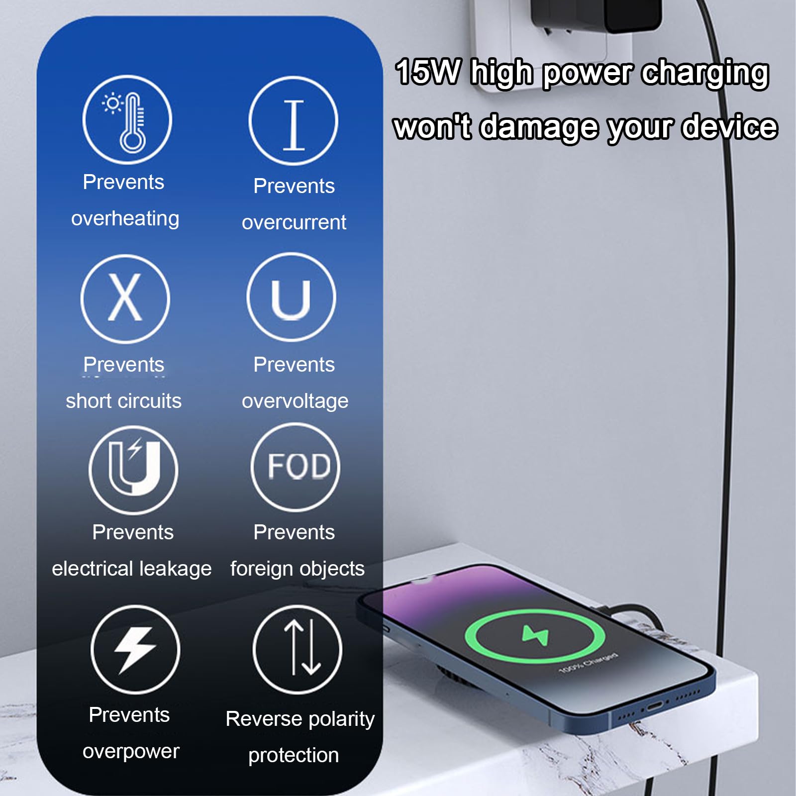 Chargeur sans fil 15W avec ven - Phone Cooling Fan avis et prix