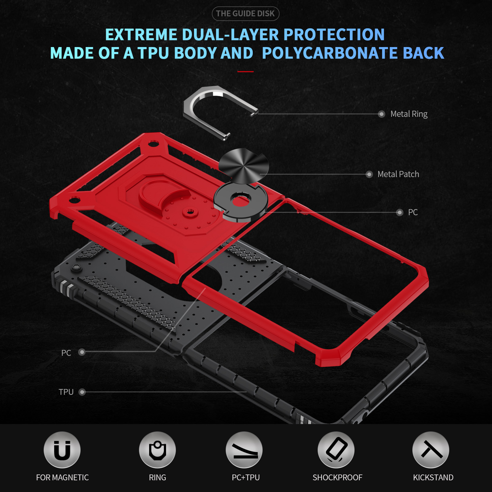 Coque de téléphone antichoc de - Phone Accessories Ring avis et prix