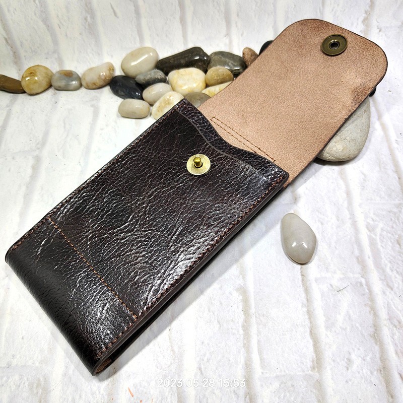 Sac de taille en cuir véritabl - Phone Accessories Men avis et prix