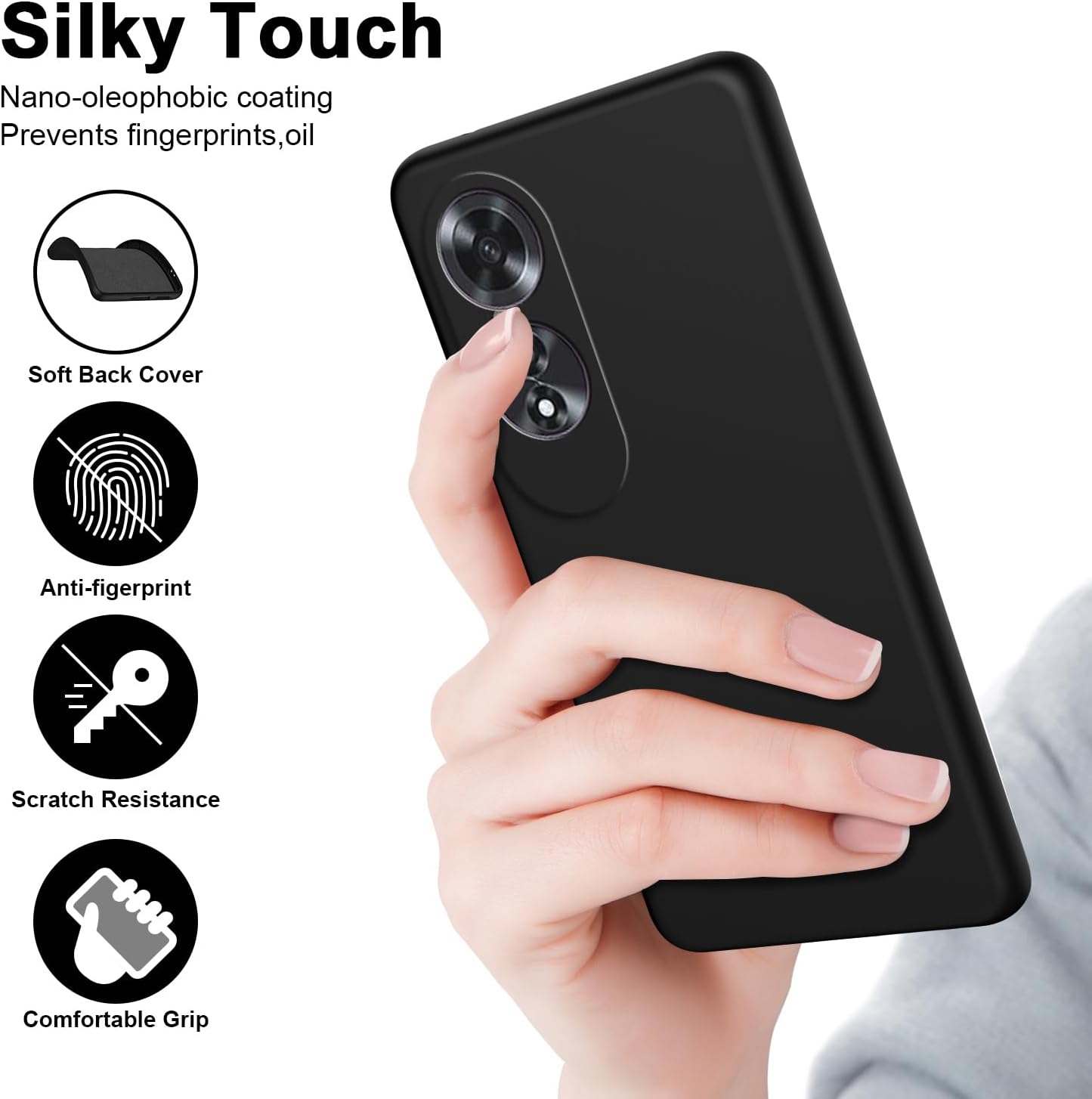 Coque souple en Silicone liqui - Oppo A78 avis et prix